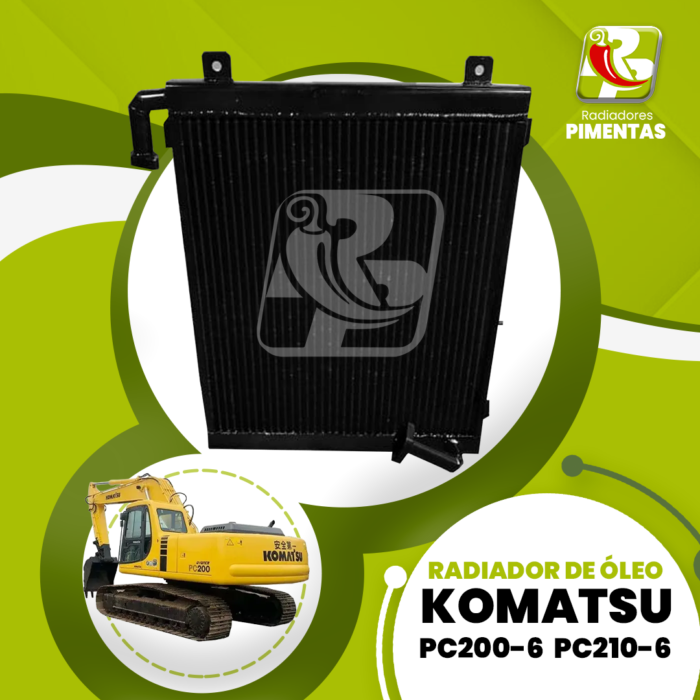 Radiador de Óleo - Komatsu PC200-6  PC210-6