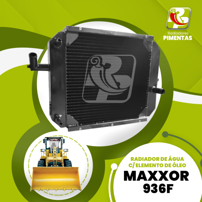 Radiador de Água c/ Elemento de Óleo - Maxxor 936 F