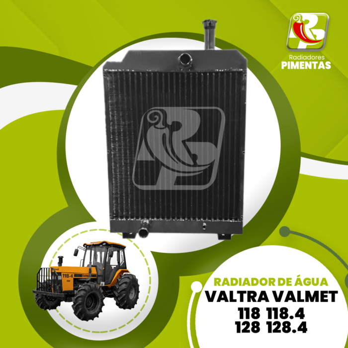 Radiador de Água - Valtra Valmet 118 118.4 128 128.4