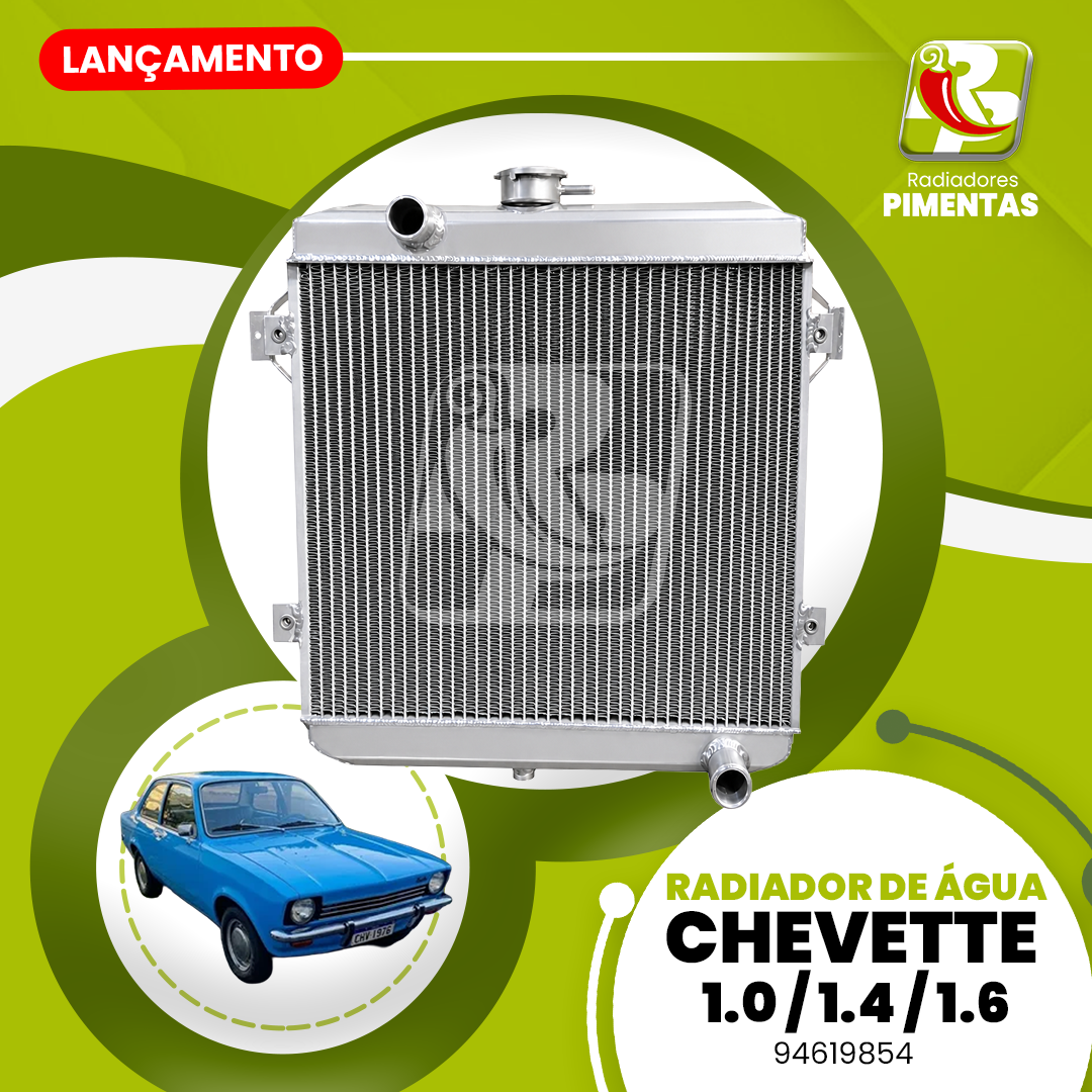 Radiador de Água - Chevette - Linha Alta Performance