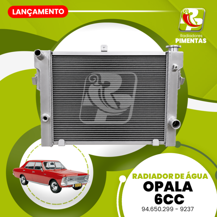 Radiador de Água - Opala 6cc - Linha Alta Performance