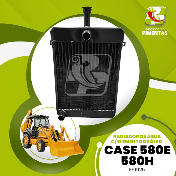 Radiador de Água c/ Elemento de Óleo - CASE 580E 580h - E61925
