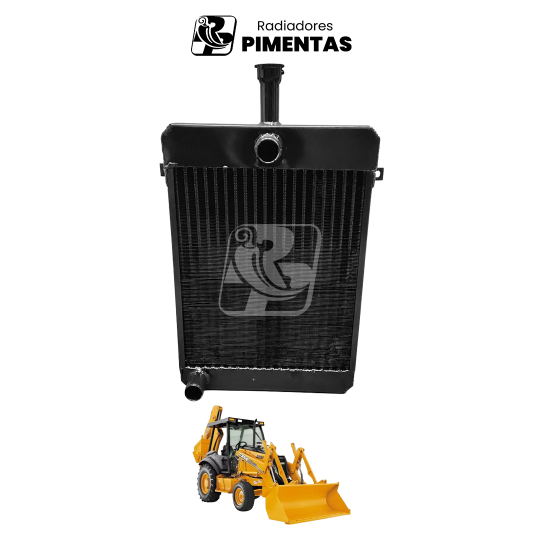 Radiador de Água c/ Elemento de Óleo - CASE 580E 580h - E61925 - Imagem 2