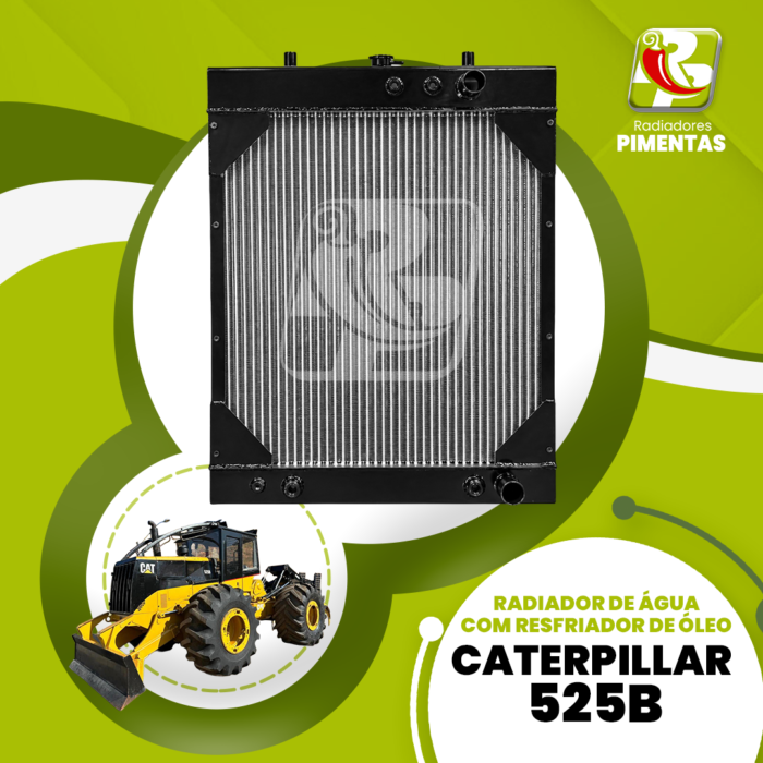 Radiador de Água c/ Resfriador de Óleo - Caterpillar 525B