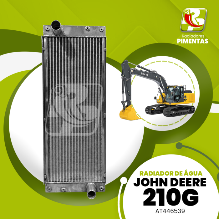 Radiador de Água - John Deere 210G - AT446539