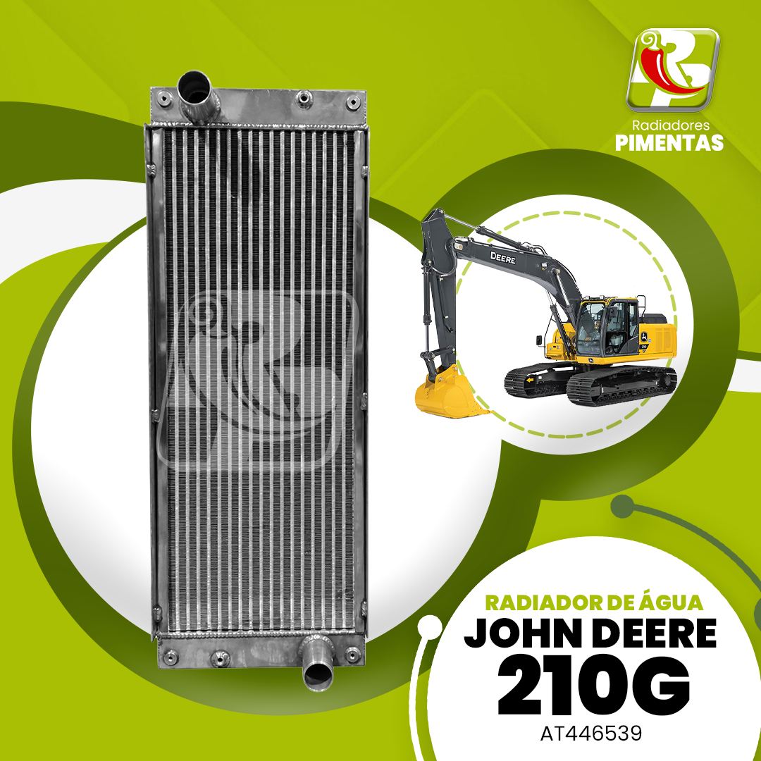 Radiador de Água - John Deere 210G - AT446539