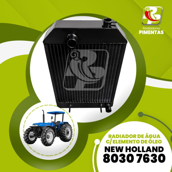 Radiador de Água c/ Elemento de Óleo - New Holland 8030 7630