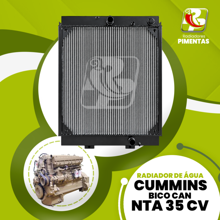 Radiador de Água - Cummins Bico Can NTA 35 cv