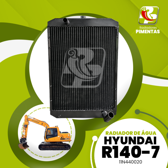 Radiador de Água - Hyundai R140-7 - 11N440020
