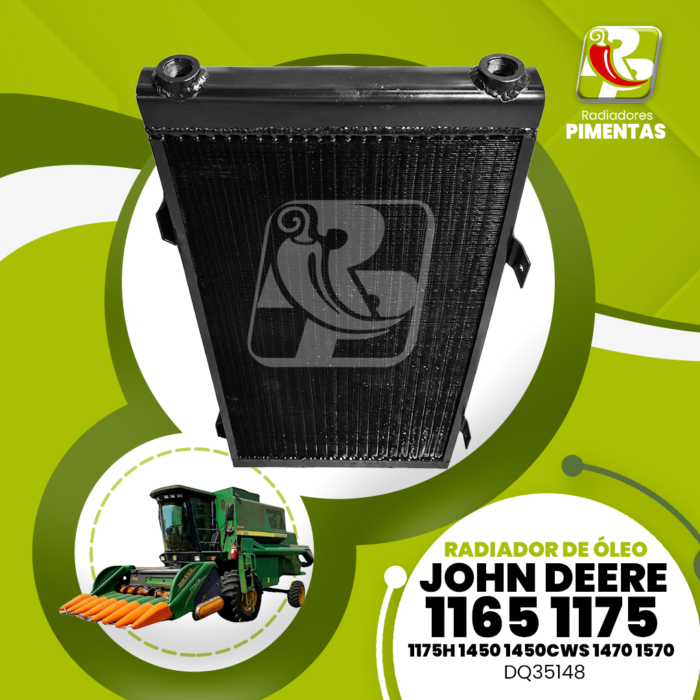 Radiador de Óleo - John Deere 1165 1175 1175H 1450 1450CWS 1470 1570